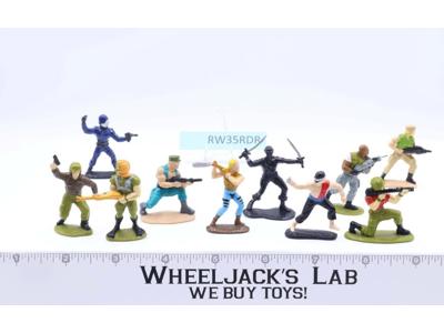 Lot of 10 Micro Figures G.I. Joe 1989 Hasbro Mini Action Figures