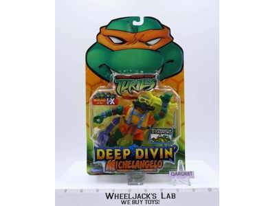 Deep Divin' Michelangelo Teenage Mutant Ninja Turtles TMNT 2004 Playmates MOSC
