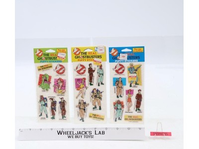 Ghostbusters Puffy Stickers Lot of 3 1988 Gordy NEW SEALED