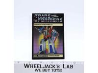 Starscream Instructions Manual Booklet 1985 Hasbro G1 Transformers