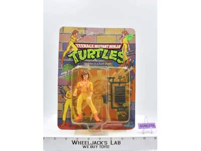 April O'Neil Blue Stripe Teenage Mutant Ninja Turtles TMNT 1988 Playmates MOSC
