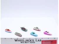 Lot of 6 Boats 1980s Vintage Galoob Micro Machines