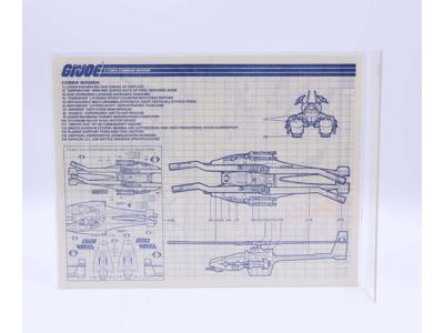 Cobra Mamba 1987 ORIGINAL Instructions/Blueprints G.I. Joe Hasbro