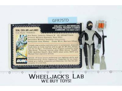 Torpedo V1 100% Complete G.I. Joe Hasbro 1983 Hasbro Vintage Action Figure