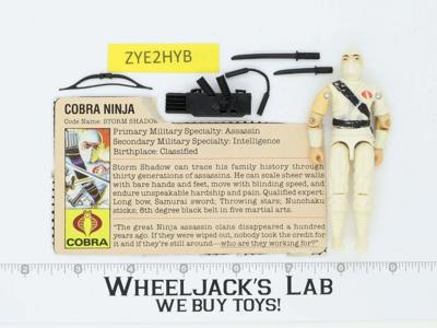 Storm Shadow V1 100% Complete G.I. Joe 1984 Hasbro Vintage Action Figure