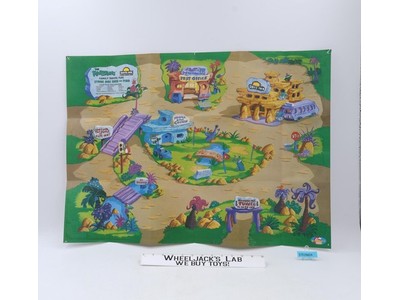 Days Inn Flintstones FRED'S Activity Map Games Puzzles Hanna-Barbera 1994 NEW