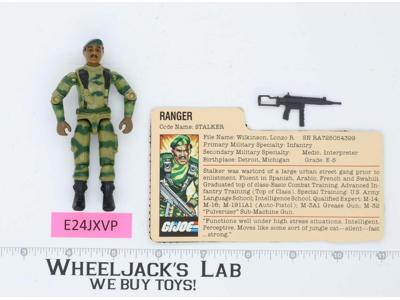 Stalker V1.5 Complete RED CARD BACK G.I. Joe 1983 Hasbro Vintage Action Figure