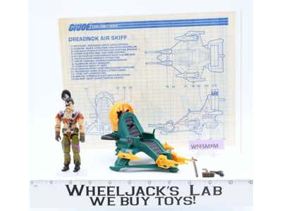 Dreadnok Air Skiff W/Zanzibar 100% Complete GI Joe 1987 Hasbro Figure Vehicle
