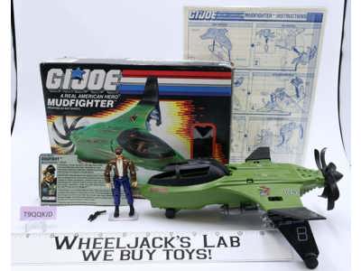 Mudfighter W/ Dogfight 100% Complete GI Joe 1989 Hasbro Action Figure Vehicle