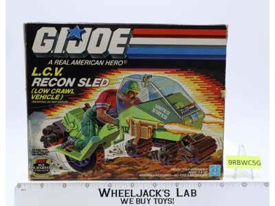 L.C.V. Recon Sled 100% Complete GI Joe 1986 Hasbro Vintage Action Figure Vehicle