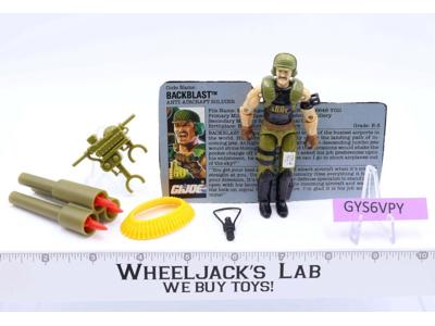 Backblast V1 G.I. Joe 1989 Hasbro Vintage Action Figure
