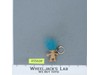 Troll with Blue Hair Keychain Mini 2.5" Vintage