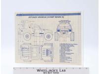 Attack Vehicle (Vamp Mark II) 1984 ORIGINAL Instructions/ Blueprints G.I. Joe