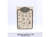 The Empire Strikes Back Survival Kit Instruction Manual ORIGINAL 1980 Kenner