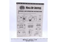 Hall of Justice Playset  Assembly and Operating Instructions Super Powers 1985