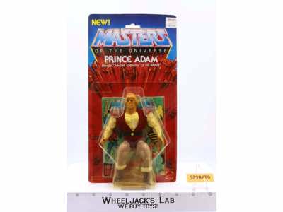 Prince Adam Masters of the Universe MOTU 1983 Mattel MOSC SEALED NEW Action