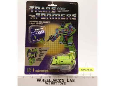 Bonecrusher MOSC NEW Sealed 1985 Vintage Hasbro G1 Transformers Action Figure
