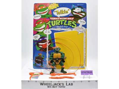 Talkin' Michaelangelo W/Cardback 100% Complete TMNT 1991 Playmates Vintage