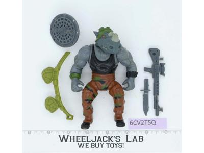 Rocksteady SOFT HEAD Complete Teenage Mutant Ninja Turtles TMNT Playmates 1988