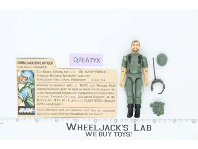 Breaker V1 Straight Arm 100% Complete G.I. Joe 1982 Hasbro Vintage Action Figure