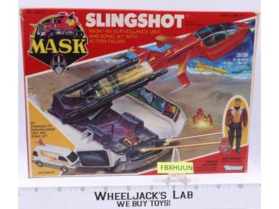 Slingshot W/Ace Riker 100% Complete W/Box M.A.S.K. 1985 Kenner Action Figure