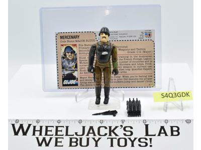 Major Bludd V1 100% Complete RED BACK MAIL AWAY 1983 GI Joe Hasbro Vintage