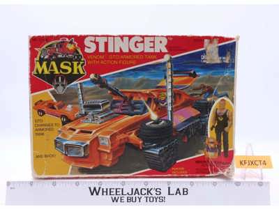 Stinger W/ Bruno Sheppard 100% Complete MASK 1986 Kenner Action Figure Vehicle