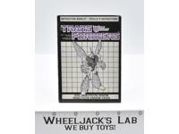Venom CANADIAN Instruction Booklet 1985 G1 Transformers Hasbro Action Figure