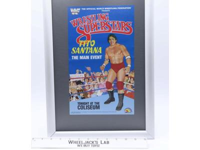 Tito Santana Original Poster 12x7.5 1985 WWF LJN Wrestling Vintage