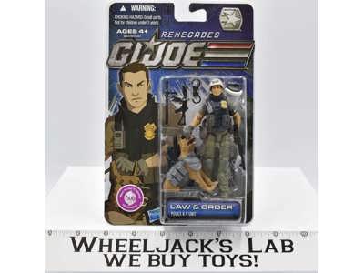 Law & Order Police K-9 Unit G.I. Joe Renegades 2011 Hasbro NEW MOSC SEALED