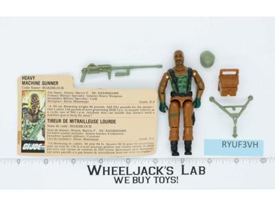 Road Block V1 100% Complete 1984 G.I. Joe Hasbro Vintage Action Figure