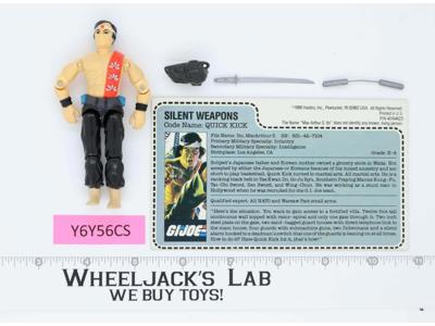 Quick Kick V1 MAIL AWAY 100% Complete G.I. Joe 1990 Hasbro Vintage Action Figure