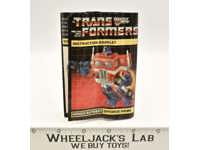 Optimus Prime Action Figure Instruction Manual Booklet 1985 G1 Transformers