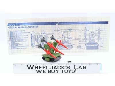 Missile Launcher PAC/RAT 100% Complete G.I. Joe Hasbro 1983 Vintage Vehicle