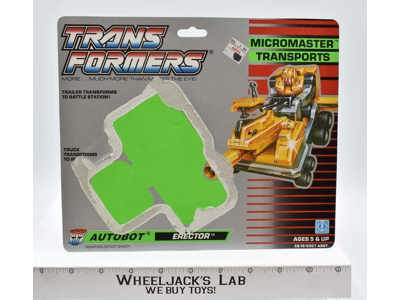 Erector Cardback 1988 Vintage Hasbro G1 Transformers Action Figure