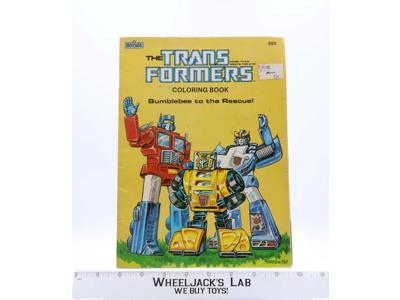 G1 Transformers Bumblebee to the Rescue! Coloring Book 1984 Vintage Hasbro