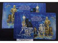 Lot of 2 Star Wars Twin Pillow Cases 1977 Bibb JCPenney Han Luke Leia Chewbacca
