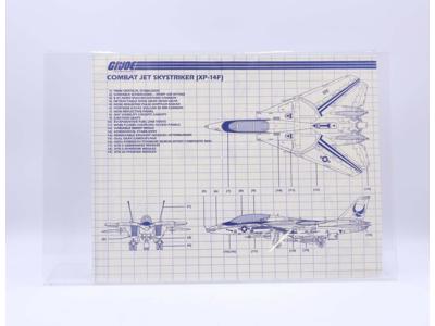 Combat Jet Skystriker ( XP-14F) 1983 ORIGINAL Instructions / Blueprints G.I. Joe