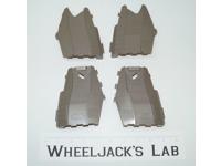 Omega Supreme Track Armor Parts Pieces A-D 1985 G1 Transformers Vintage Hasbro