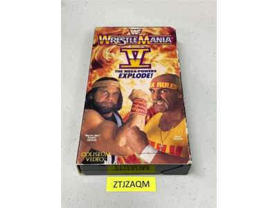 WWF Wrestle Mania V 5 The Mega-Powers Explode! VHS VCR Tape Hulk Hogan Savage