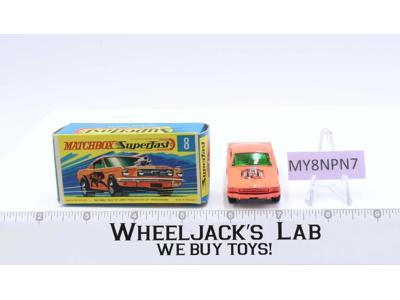 Wild Cat Dragster No 8 Lesney Superfast Matchbox 1973 W/Box England Vintage