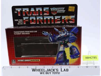 Bluestreak BOX ONLY G1 Transformers 1985 Hasbro Vintage Action Figure