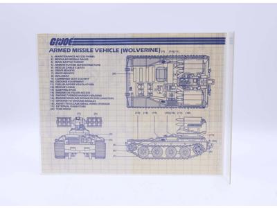 Armed Missile Vehicle Wolverine 1983 ORIGINAL Instructions/ Blueprints G.I. Joe