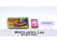 Carabo No 75 Superfast Lesney Matchbox 1973 W/Box England Vintage