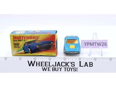 Saab Sonett III No 65 Superfast Lesney Matchbox 1973 W/Box England Vintage