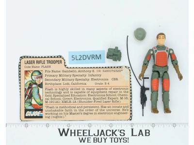 Flash V1 Straight Arm 100% Complete G.I. Joe 1982 Hasbro Vintage Action Figure