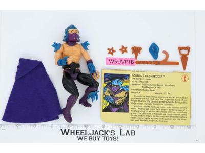 Shredder HARD HEAD 100% Complete Teenage Mutant Ninja Turtle 1988 Playmates