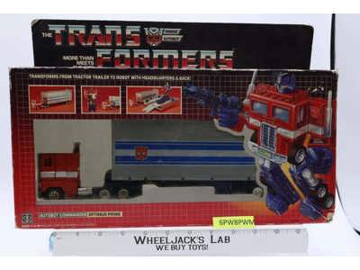 Optimus Prime W/Box 100% Complete 1985 Vintage Hasbro G1 Transformers