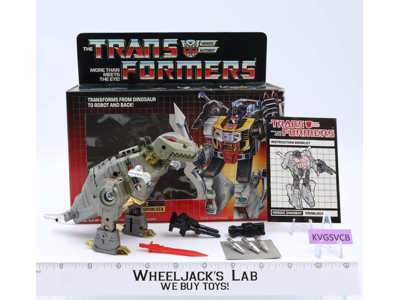 Grimlock NICE BOX 100% Complete 1985 Vintage Action Figure G1 Transformers