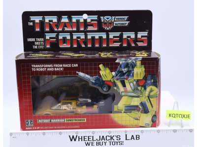 Sunstreaker w/ BOX 100% Complete Vintage Hasbro G1 Transformers 1984 Figure
